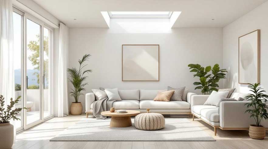 15 Energy-Efficient Home Products That Help Reduce Everyday Energy Use Bright living room with natural daylight and energy-conscious design
